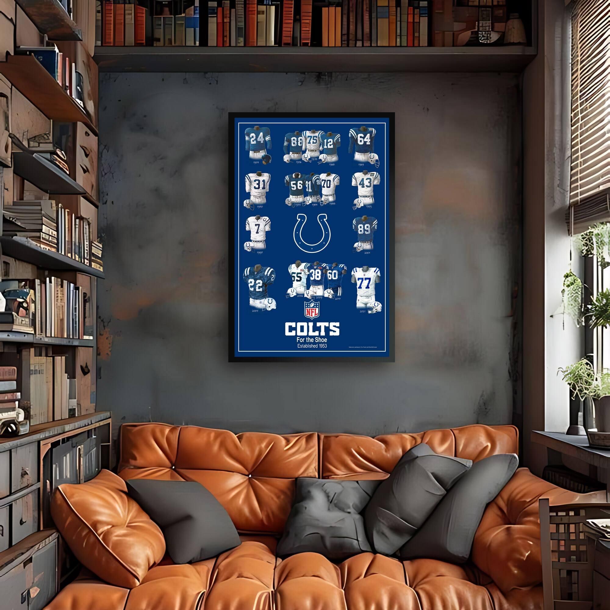 24 88 75 12 64 31 56 91 70 43 7 89 22 55 11 70 89 38 60 77 22 95 65 77

NFL COLTS
For the Shoe
Established 1984