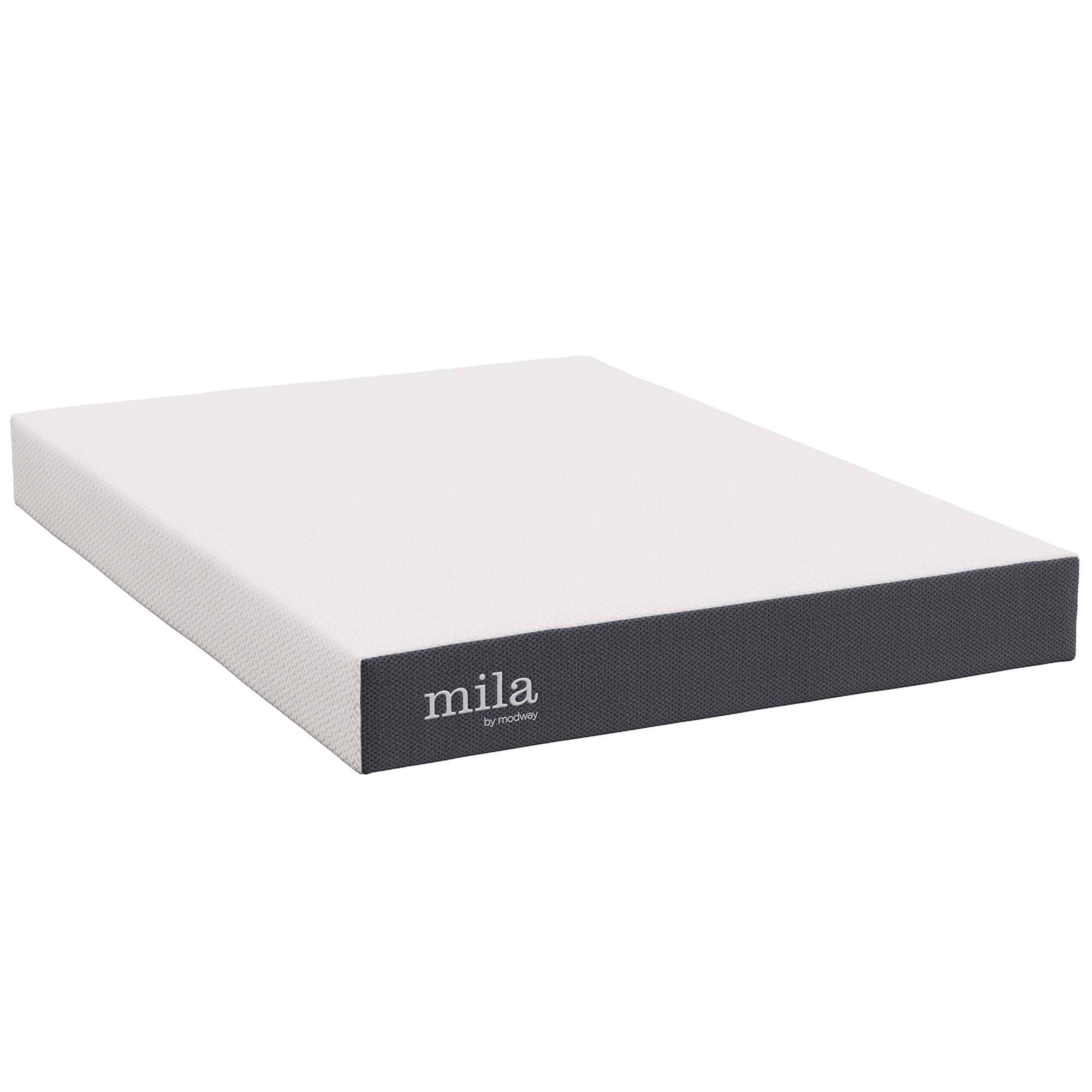 Mila 8" Full Mattress by Modway - White