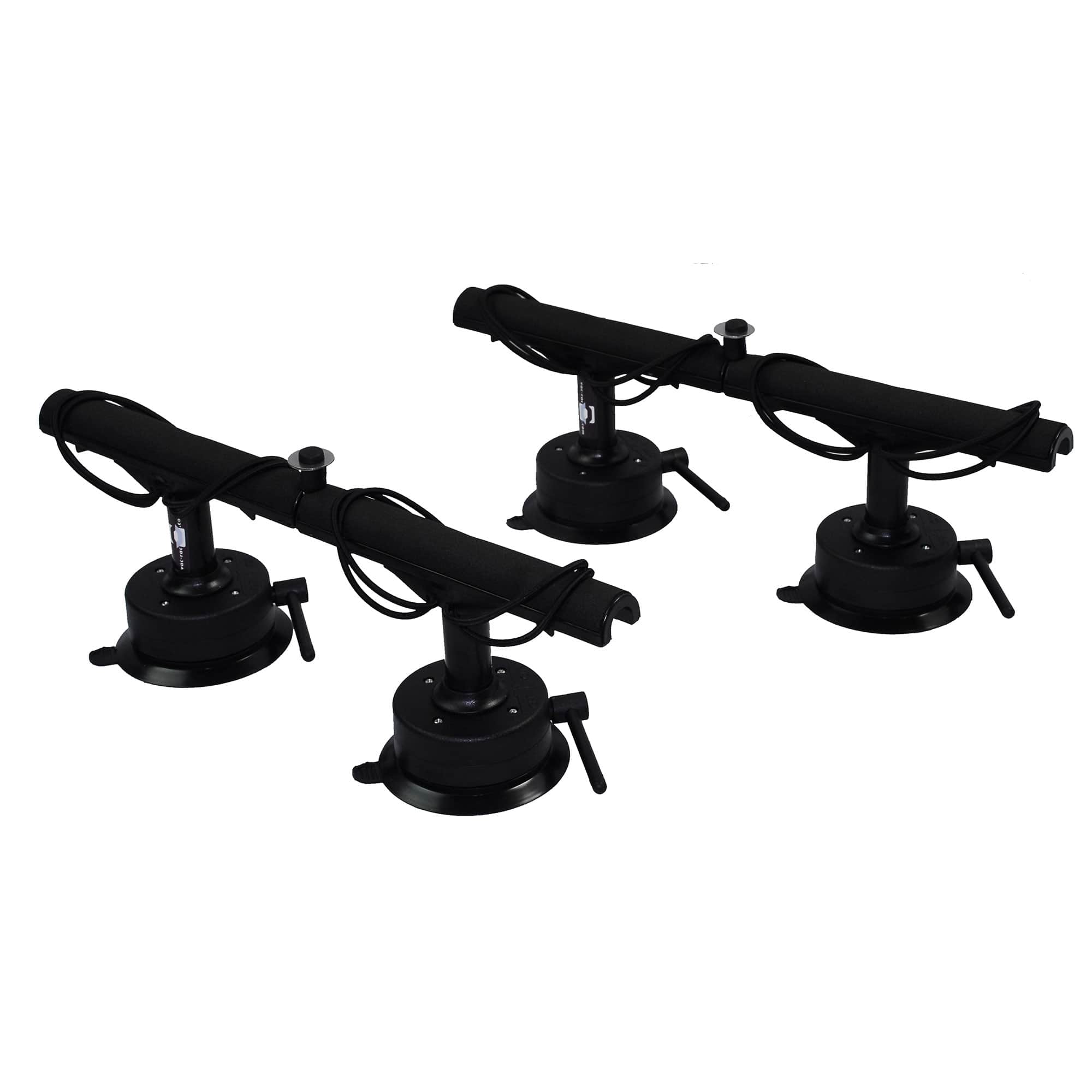 Vac Rac - Pro Standard Vacuum Base T Bar Design Rod Rack Holds Up To 8 Rods - Black