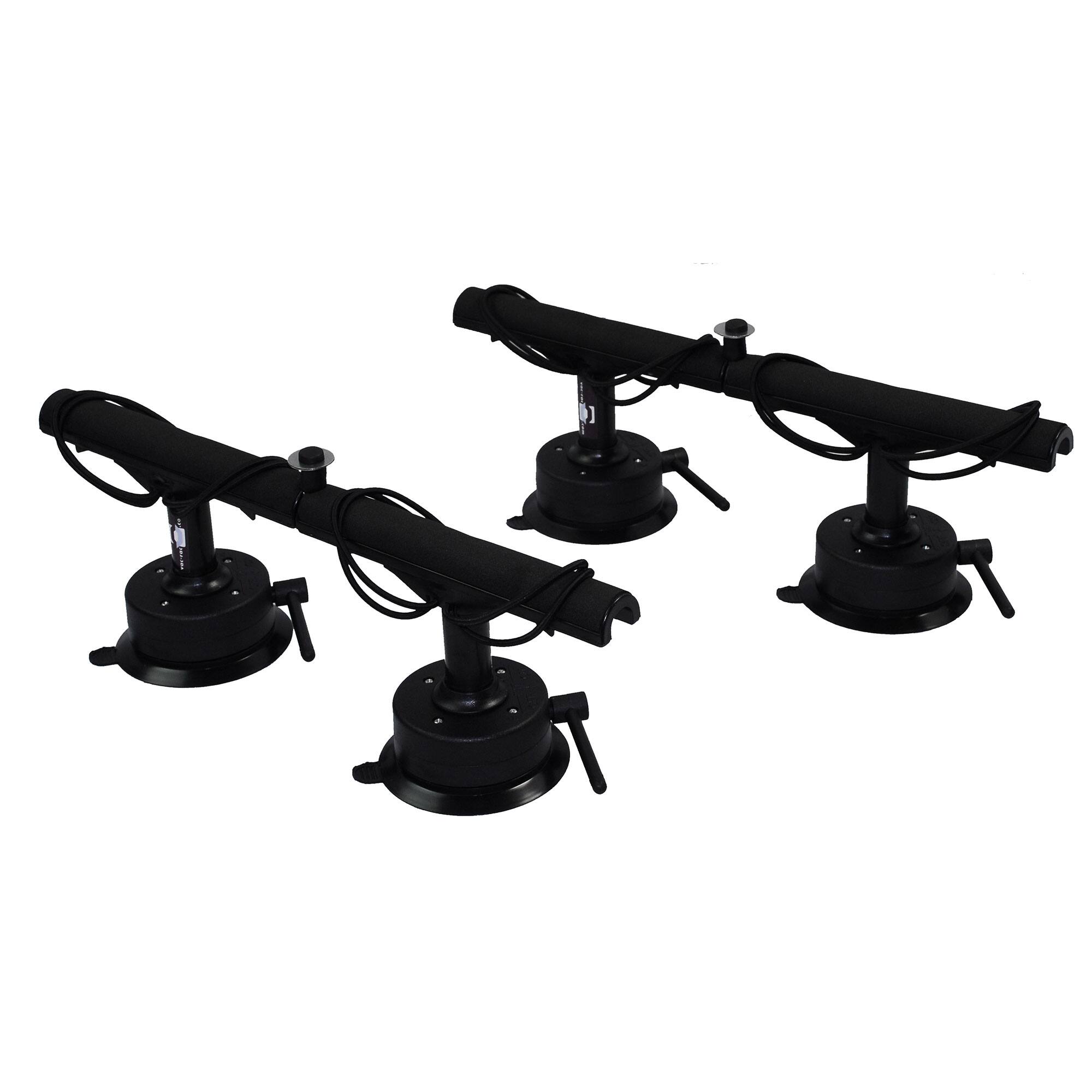 Front. Vac Rac - Vac Rac Pro Standard Vacuum Base T Bar Design Rod Rack Holds Up To 8 Rods, Black - Black.
