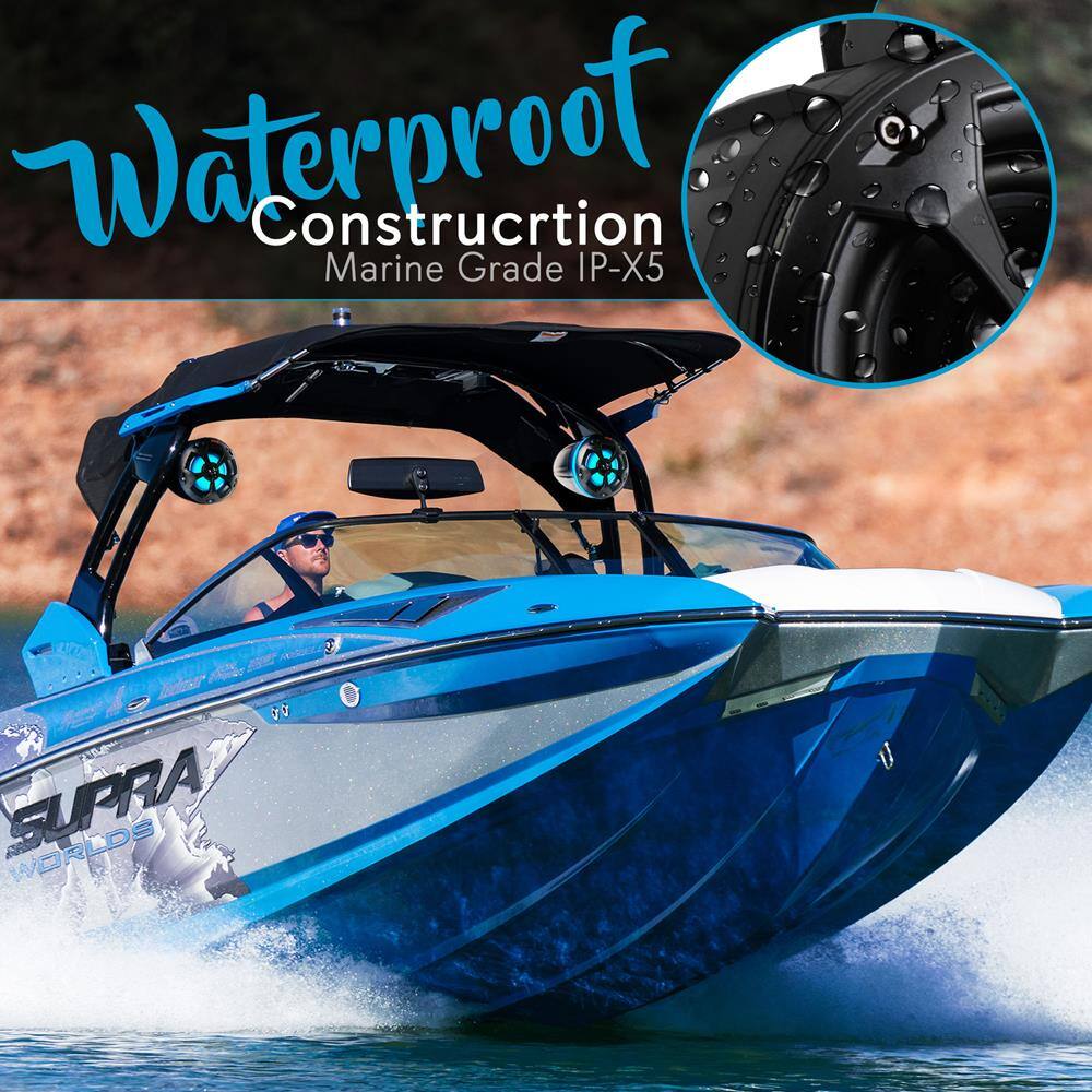 Waterproof Construction  
Marine Grade IP-X5  

SUPRA  
WORLDS