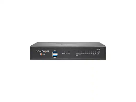SONICWALL 470 Ue 108 O E 8 X10 x1 2 LAN? WAN MOMT C A XS 2 e e - EX DU 2.30 WAN 3