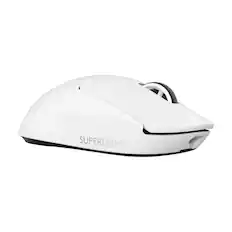 Front. Logitech - G PRO X SUPERLIGHT 2 LIGHTSPEED Lightweight Wireless Optical HERO 2 Sensor 44 000 DPI Gaming Mouse with 8K Polling - Off-White.