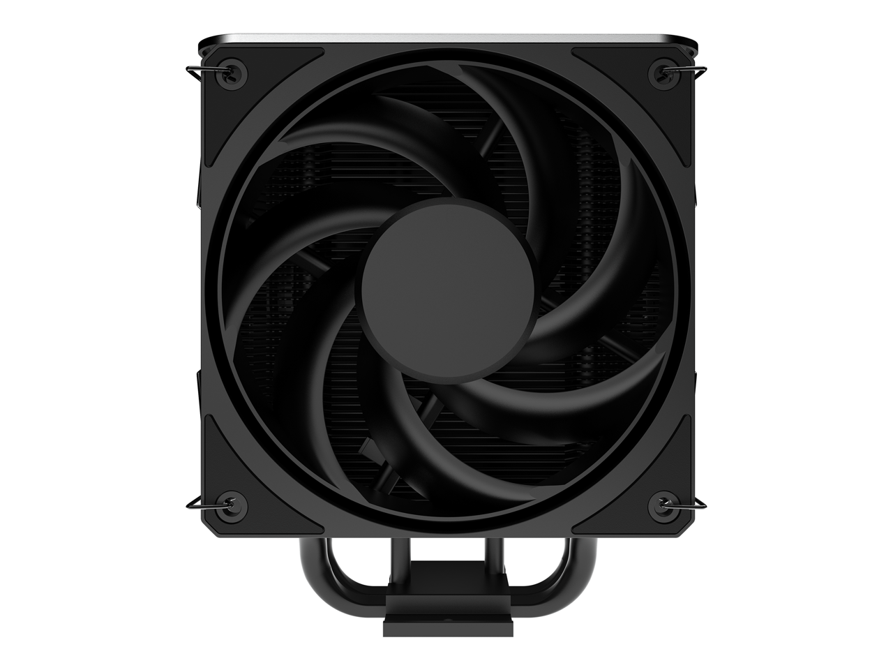 Alt View 9. Cooler Master - Cooler Master V4 Alpha 3DHP Black CPU Cooler, Dual Fans, Quiet, AMD/Intel Compatible - Black.
