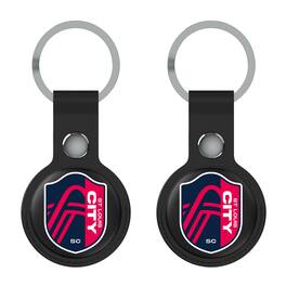 Keyscaper - St. Louis CITY SC St. Louis City SC Two-Pack Insignia AirTag Holders - No Size - Black