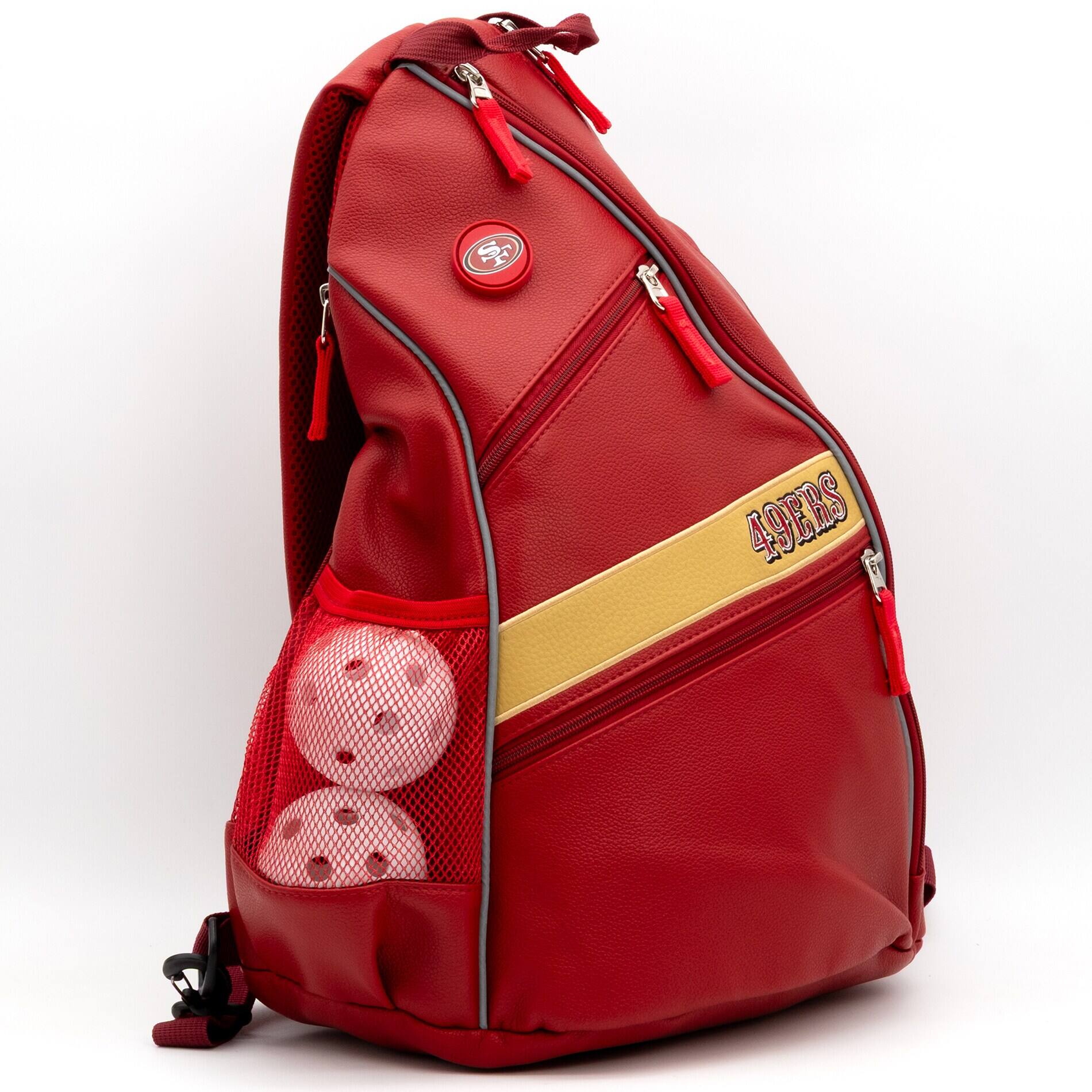 Alt View 2. Team Golf - San Francisco 49ers Embroidered Team Backpack - Multicolor.