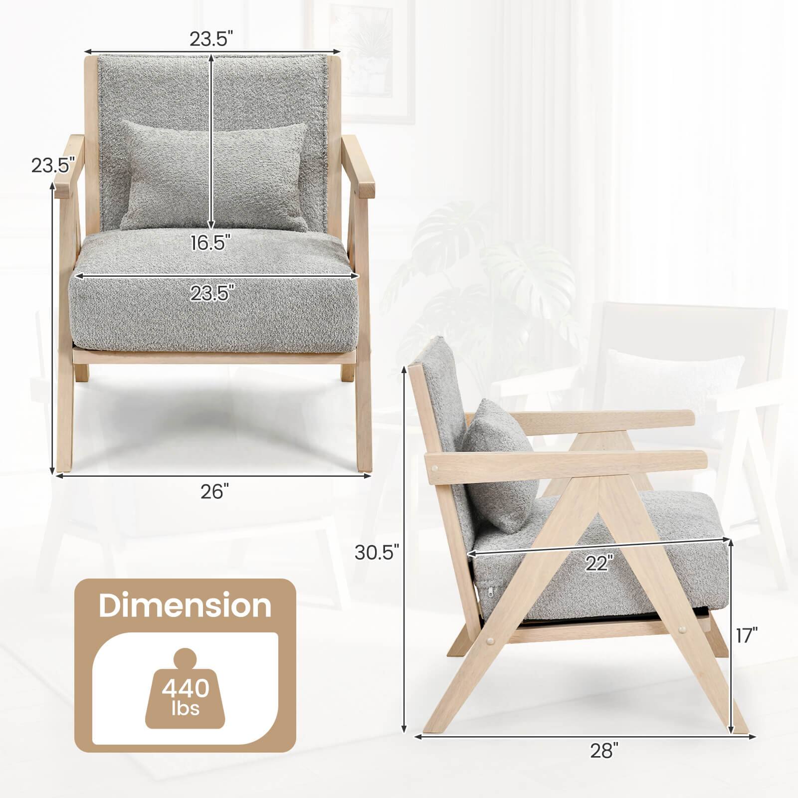23.5" 23.5" 16.5" 23.5" 26"  
Dimension  
30.5" 22" 17" 440 lbs 28"