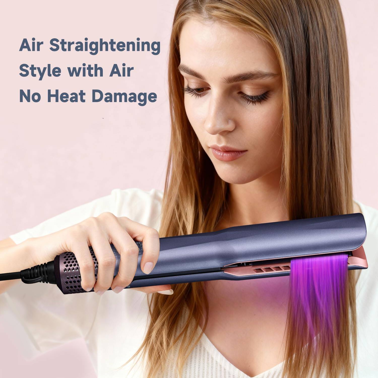 Air Straightening Style with Air No Heat Damage