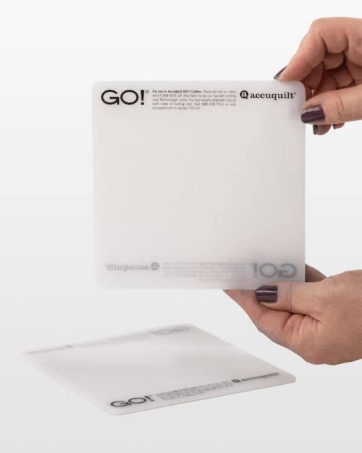 Sure, here is the corrected and grouped text from the image:

---

**Top Card:**

- **GO!**
- For use with AccuQuilt GO! Fabric Cutter with GO! Fabric Cutter Die
- Not for use with other AccuQuilt products
- Not for use with other die sets
- Not for use with other cutting machines
- Not for use with other cutting mats
- Not for use with other cutting tools
- Not for use with other cutting surfaces
- Not for use with other cutting materials
- Not for use with other cutting methods
- Not for use with other cutting techniques
- Not for use with other cutting tools
- Not for use with other cutting machines
- Not for use with other cutting mats
- Not for use with other cutting surfaces
- Not for use with other cutting materials
- Not for use with other cutting methods
- Not for use with other cutting techniques
- Not for use with other cutting tools
- Not for use with other cutting machines
- Not for use with other cutting mats
- Not for use with other cutting surfaces
- Not for use with other cutting materials
- Not for use with other cutting methods
- Not for use with other cutting techniques
- Not for