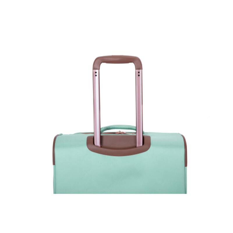 Alt View 5. HTUTWOO - Softshell Suitcase Spinner Wheels Terylene Luggage Sets - 4-Piece Set 16/20/24/28, Carry On Suitcase, Lightweight - Green.
