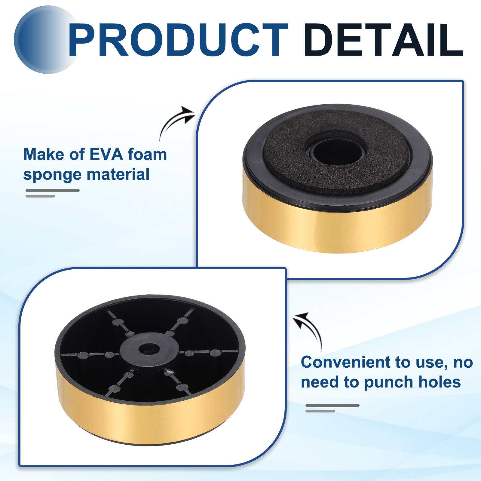 PRODUCT DETAIL

- Make of EVA foam sponge material
- Convenient to use, no need to punch holes