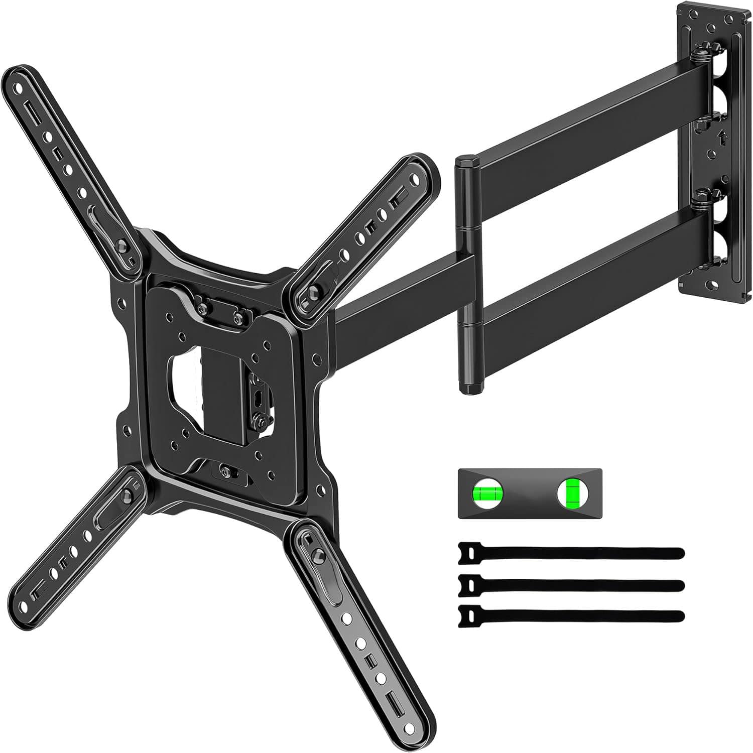 FINEAK - 29 Inch Long Arm Full Motion TV Wall Mount for Most 23-65 Inch TVs - Black