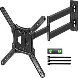 FINEAK - 29 Inch Long Arm Full Motion TV Wall Mount for Most 23-65 Inch TVs - Black