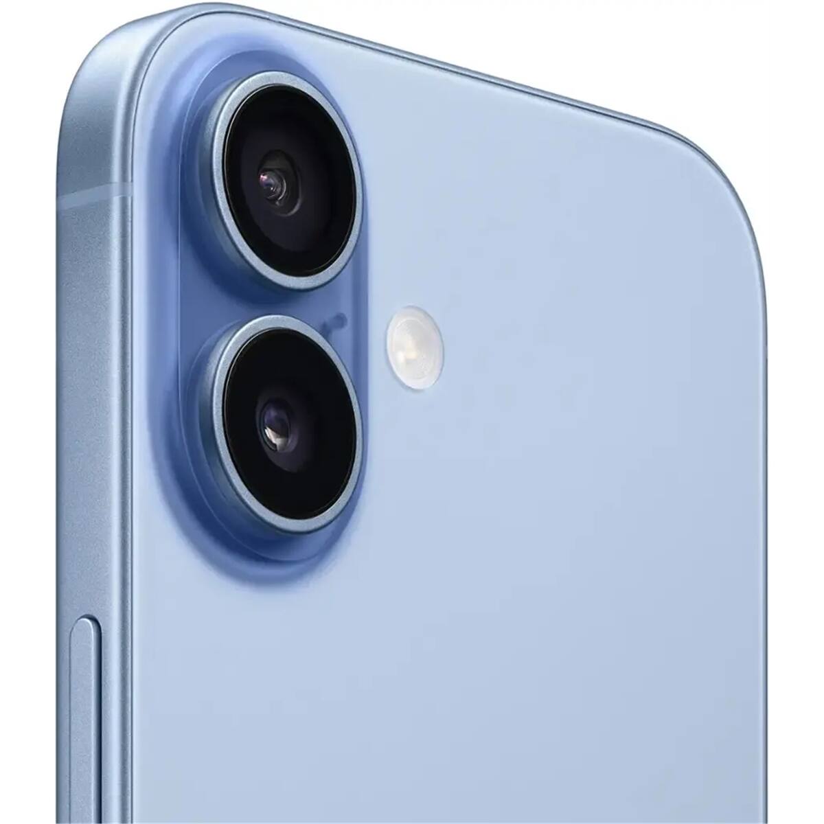 Left. Apple - iPhone 17 512GB 6.3" 5G Fully Unlocked, Mist Blue - Blue.