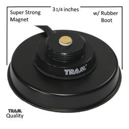 Tram - 3-1/4-Inch Zinc NMO Magnet Mount with RG58 Coaxial Cable and UHF PL-259 Connector - Black