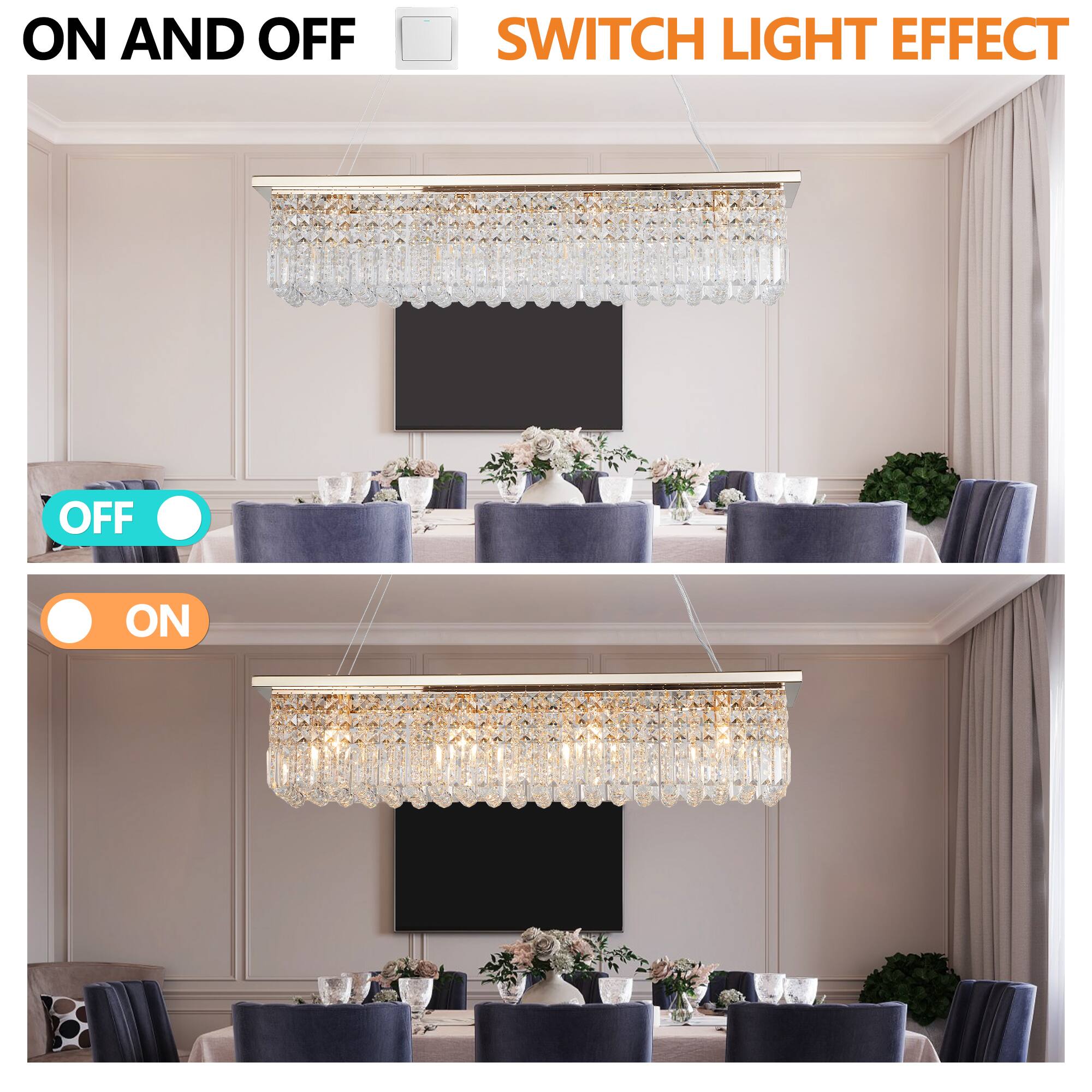 ON AND OFF  
SWITCH LIGHT EFFECT  

OFF  
ON