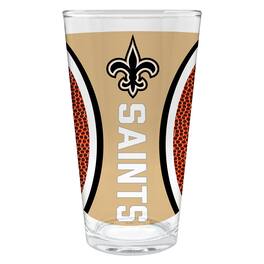 Great American Products - New Orleans Saints 16oz. Game Ball Pint Glass - Brown