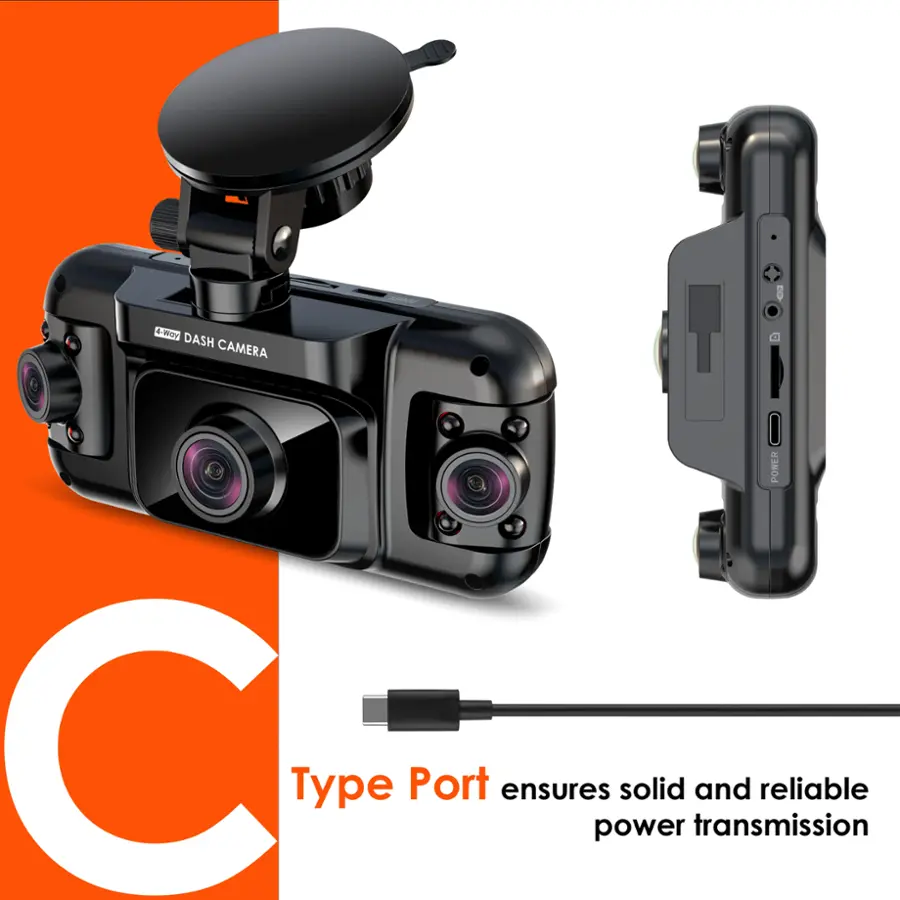 The text on the image reads: "Type Port ensures power solid and reliable transmission."