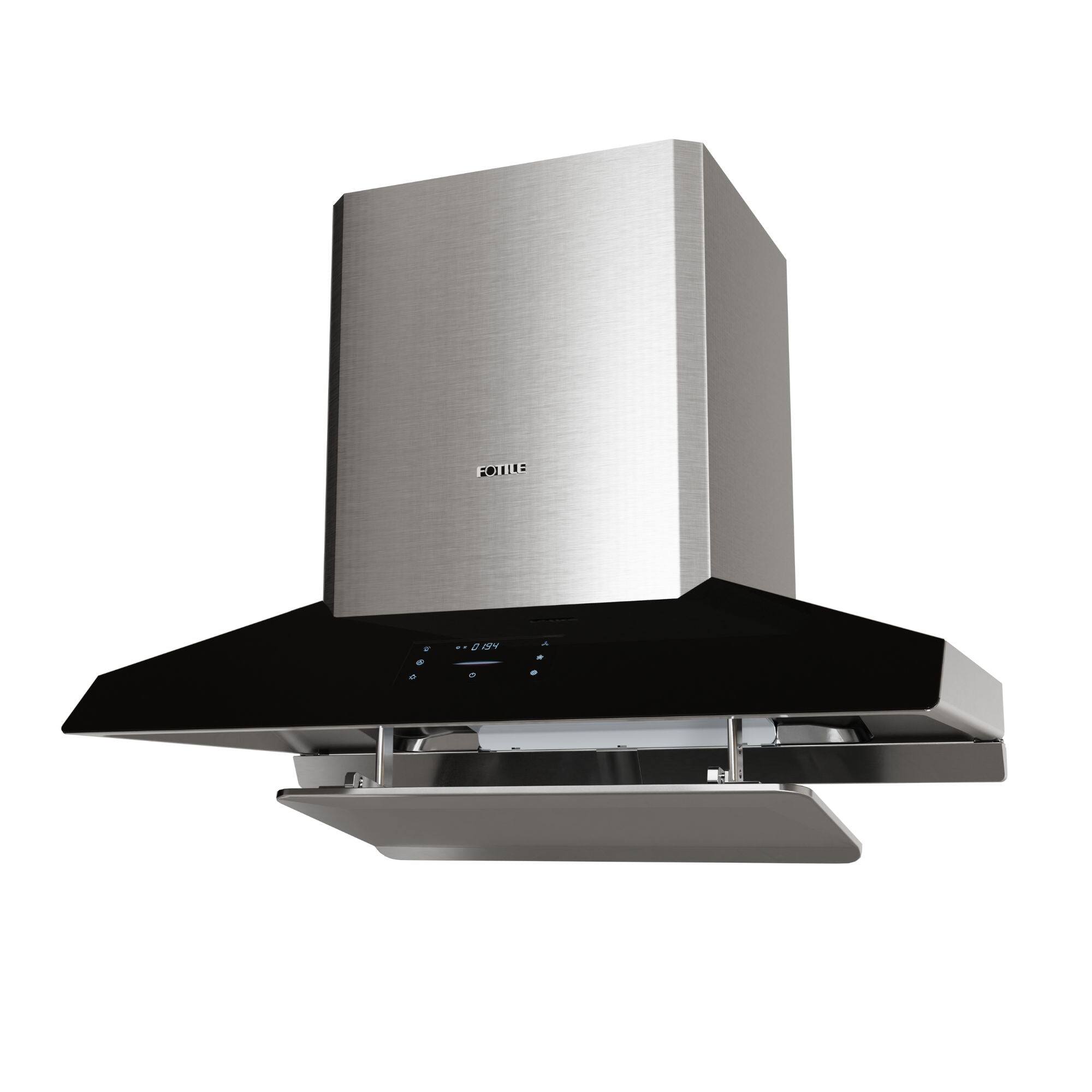 Left. FOTILE - FOTILE 36" 1300 CFM Wall-Mount Range Hood in Stainless Steel - stainless steel.