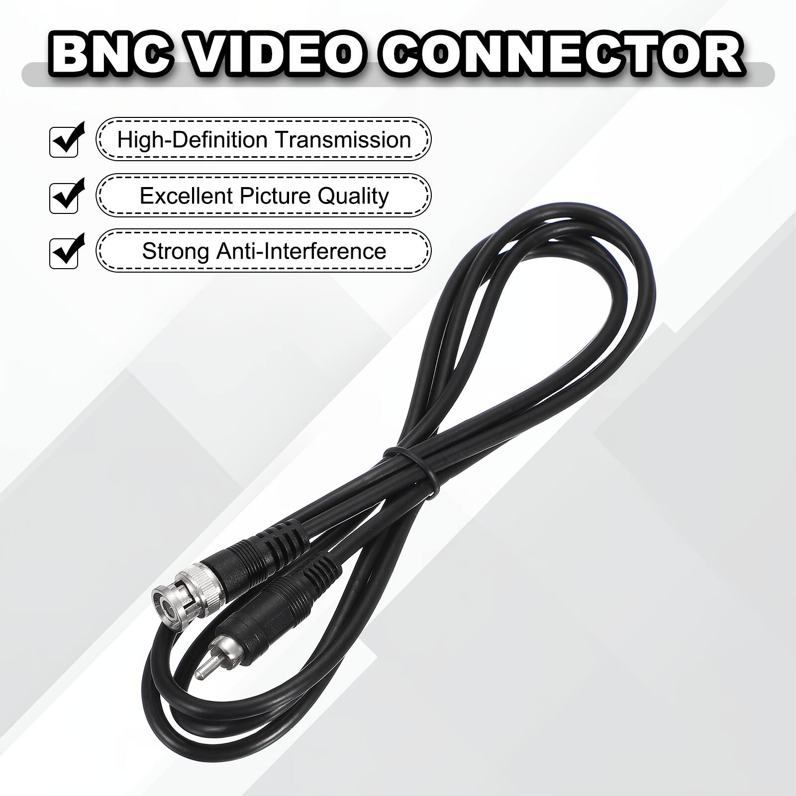 BNC VIDEO CONNECTOR

- High-Definition Transmission
- Excellent Picture Quality
- Strong Anti-Interference