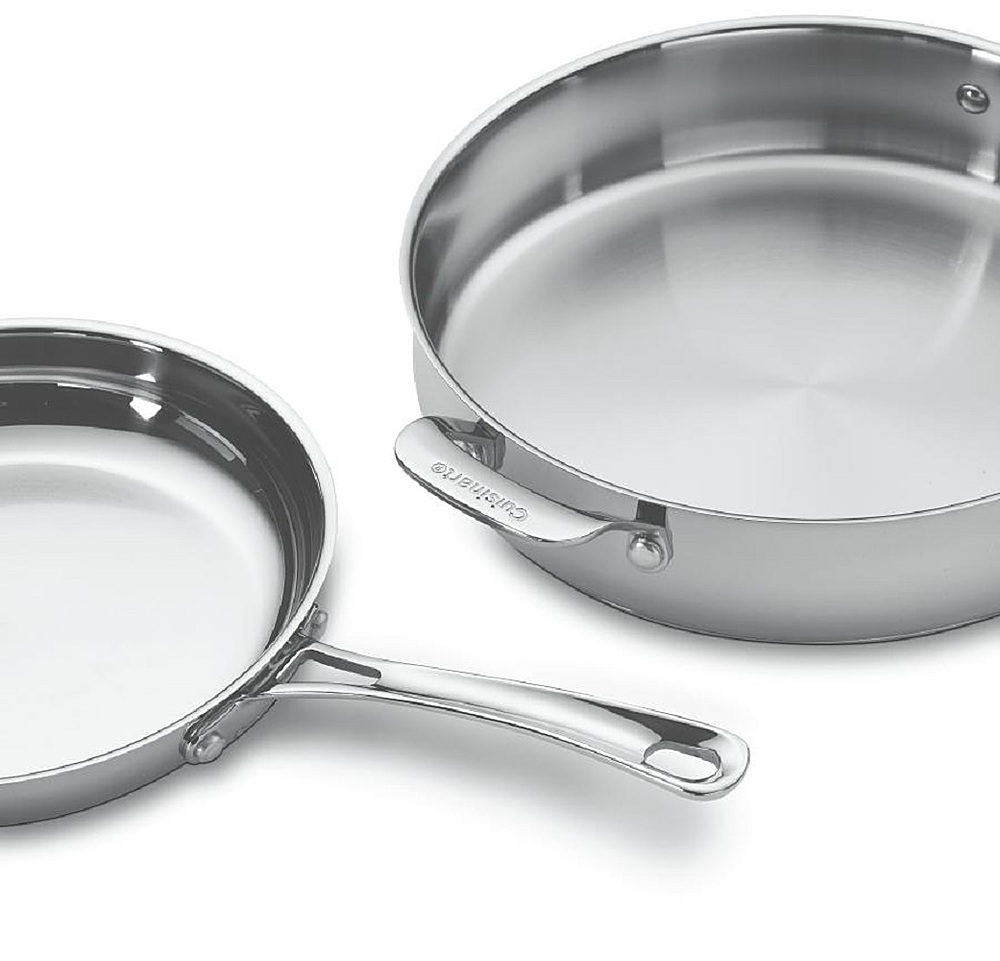 Cuisinart Contour Stainless Steel Skillet with Helper Handle, 12 inch