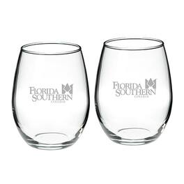 Jardine - Florida Southern Moccasins 21oz. 2-Piece Stemless Wine Glass Set - Multicolor