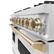 Alt View 2. ZLINE - Autograph Edition 48" Classic Gas Range w/ 8 Burners & Champagne Bronze Accents (CGRZ-48-CB) - Stainless Steel.