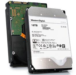 Western Digital - Refurbished Excellent - Ultrastar DC HC550 18TB 7.2K SATA 6Gb/s 3.5" HDD - WUH721818ALE6L4 0F38459