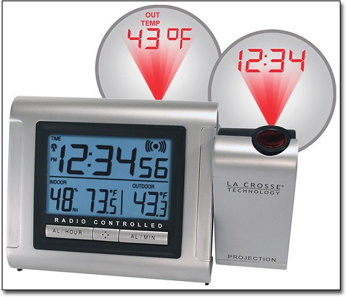 SMARTRO Projection Alarm Clock Digital Clock with Indoor Thermometer H –  Meat Thermometers and Outdoor Thermometers