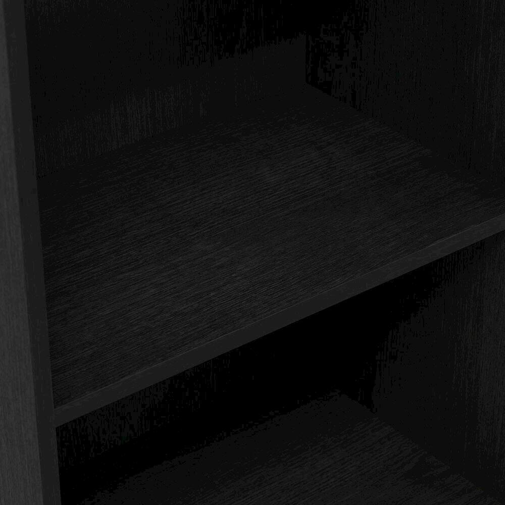 Alt View 1. FurniFact - Wood Bookcase with Open Shelving and Classic Design for Home Office Storage - Blackwood.