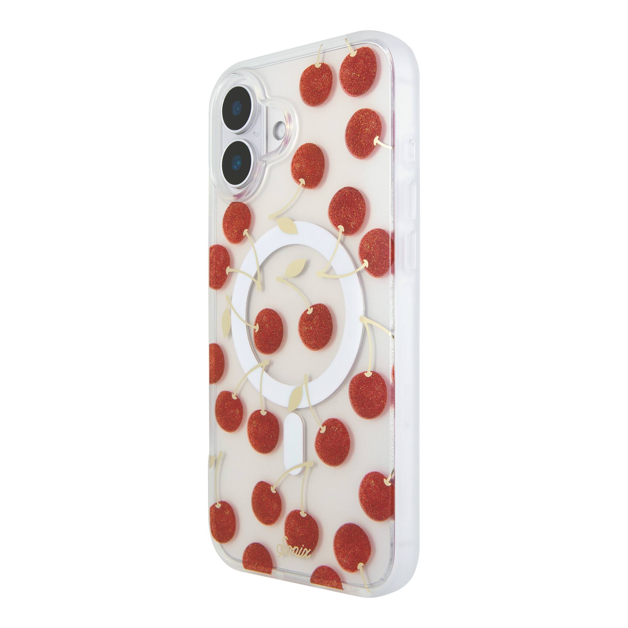 Left. Sonix - iPhone 16 Plus Case Cherry On Top - Red.