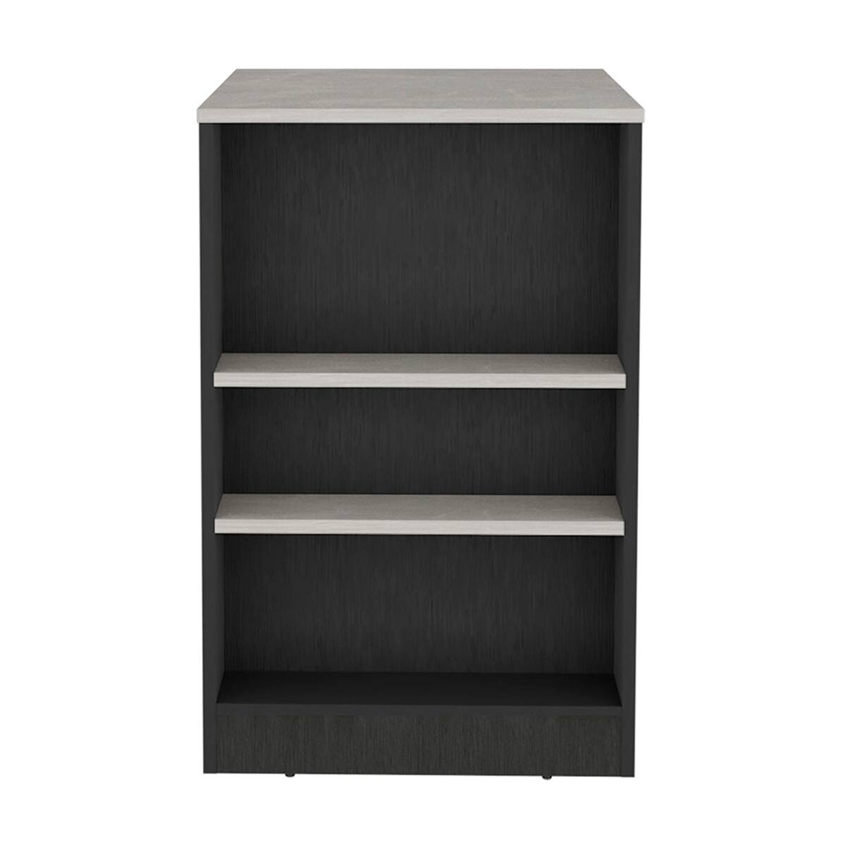 Loheer Modern Stationary Kitchen Island with 3 Side Shelves Rectangular ...