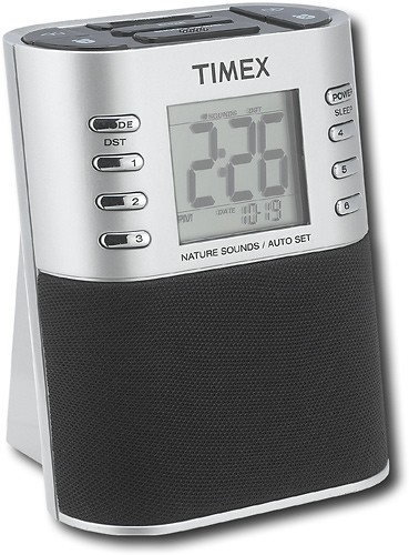 Timex T308S Digital AM FM Alarm Clock Radio Nature Sounds Ocean Jungle Frogs 