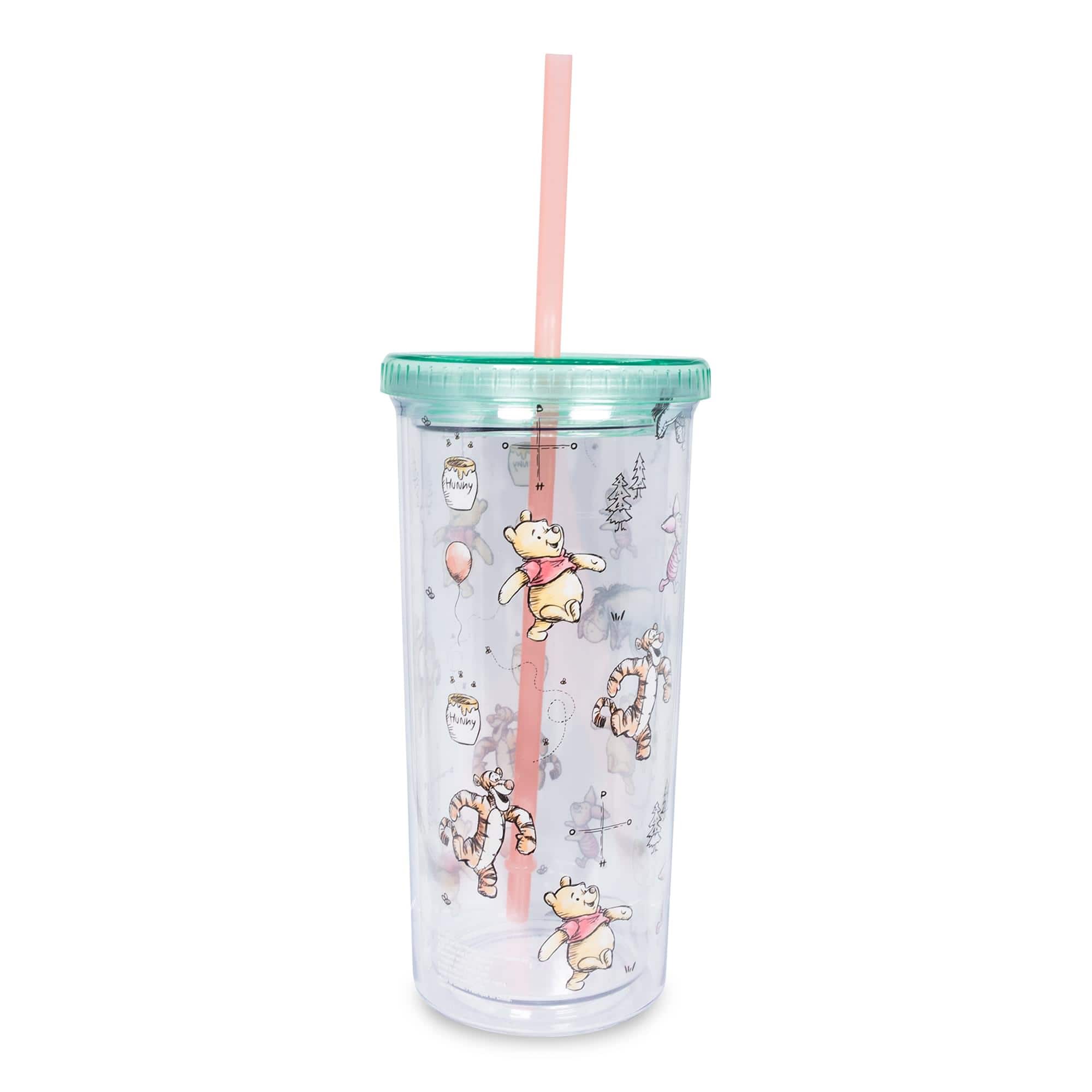 Disney - Winnie the Pooh Character Toss Acrylic Carnival Cup with Lid and Straw - Blue price history on PriceWatchPro