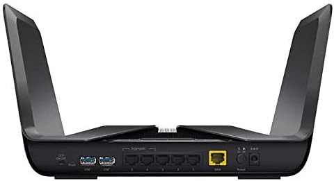 Back. NETGEAR - Netgear Nighthawk AX8 8-Stream AX5700 Wi-Fi 6 Router.