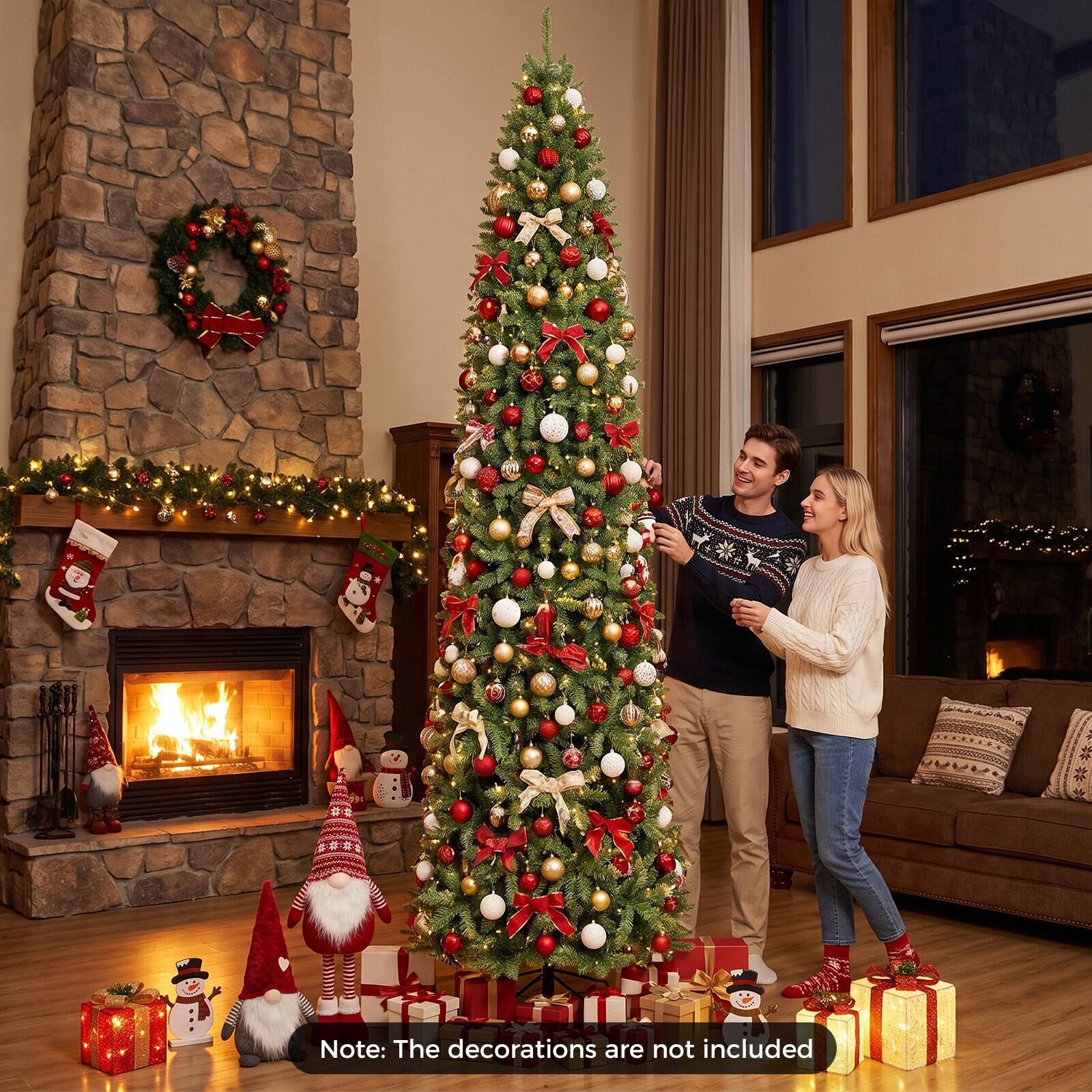 Note: The decorations are not included