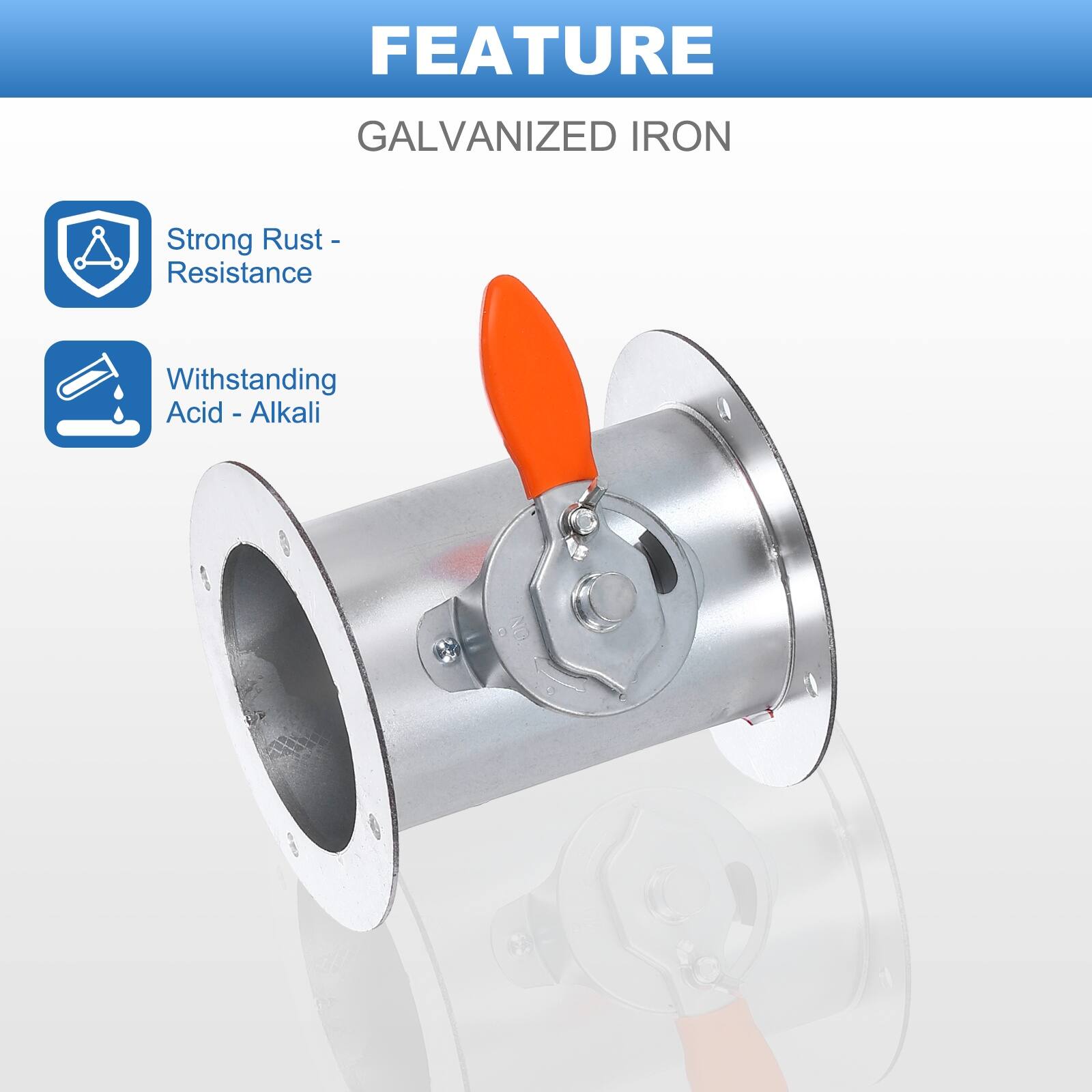 FEATURE  
GALVANIZED IRON  
- Strong Rust Resistance  
- Withstanding Acid - Alkali
