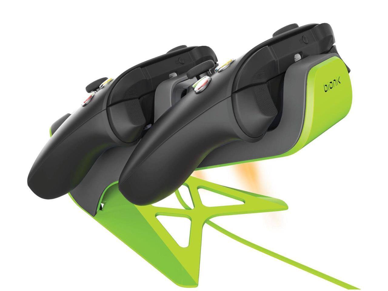 Alt View 2. Bionik - Bionik Power Stand for Xbox Series X/S: Dual Charge Dock with 2 Batteries & Adapter (BNK-9070) - Multicolor.