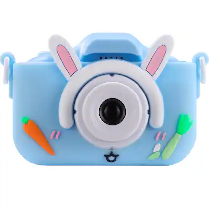 Front. Vivitar - Vivitar Kids Tech Kidzcam Digital Camera with Bunny Rubberized Drop Protection Case.