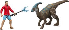 Mattel - Jurassic World: Rebirth Reuben Delgado & Parasaurolophus Action Figure 2-Pack - COLLECTIBLES - Multicolor