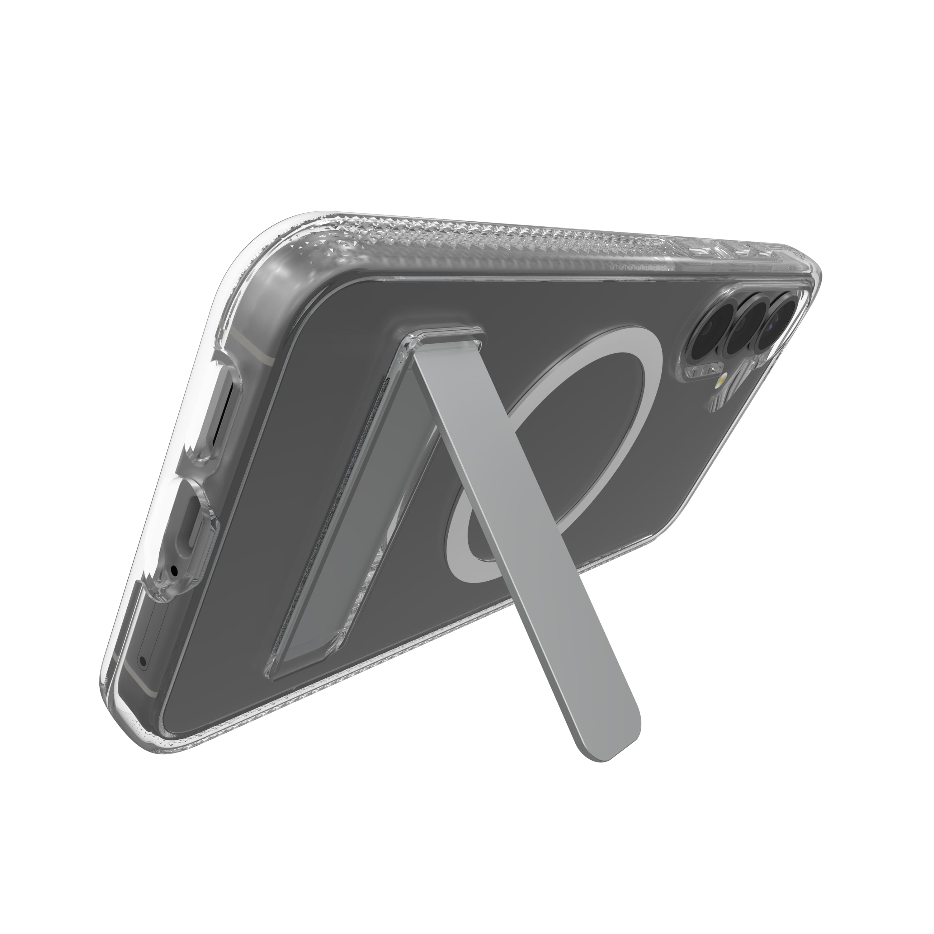 Alt View 3. ZAGG - Crystal Palace Snap MagSafe Compatible Case w/ Kickstand for Samsung S25+ - Clear.