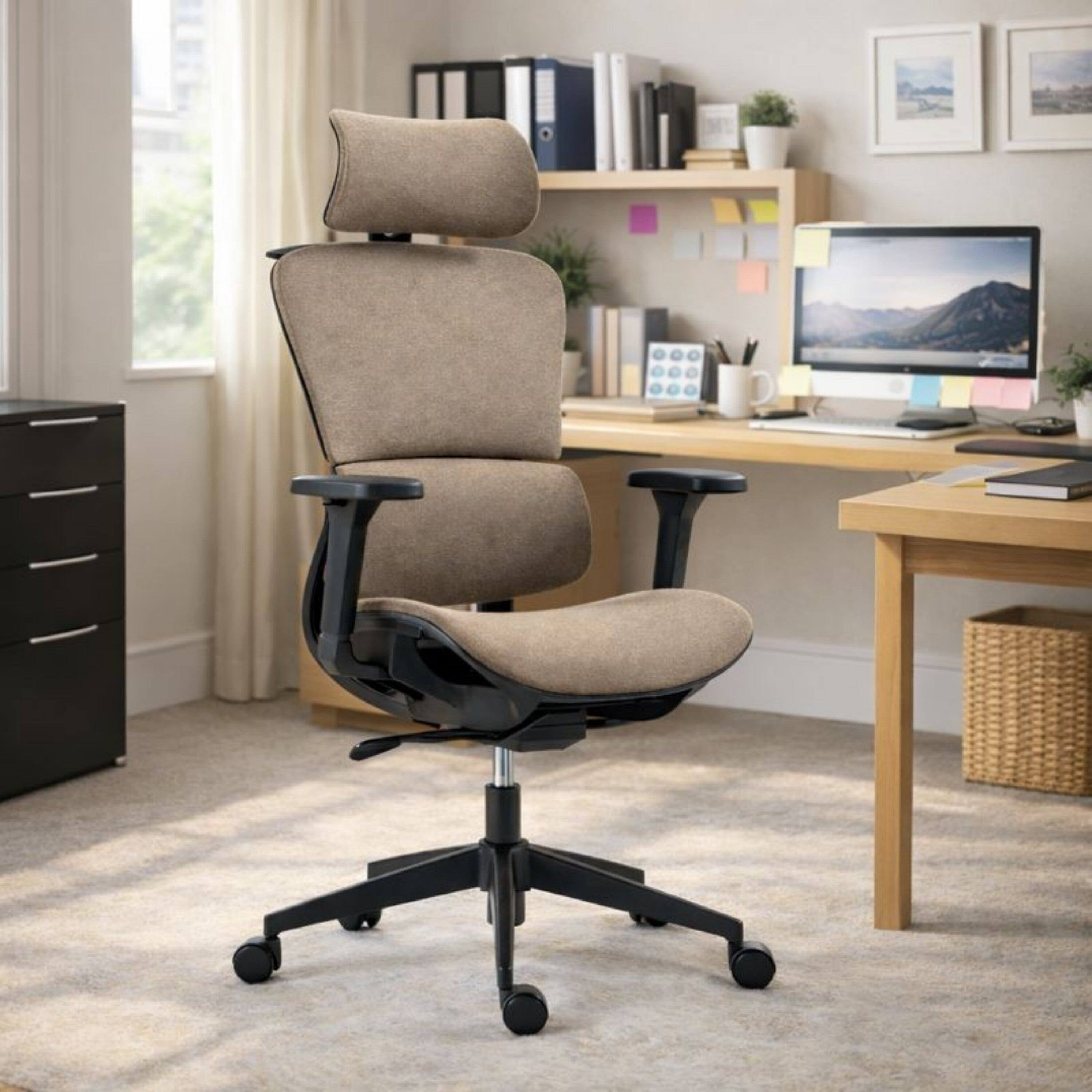 Alt View 2. Boyel Living - High Back Ergonomic Mesh Adjustable Office Chair Brown - Brown.