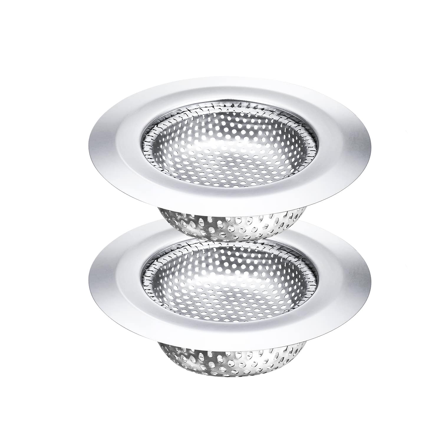 "Garnen - 2 Pcs Kitchen Sink Drain Strainer, Mesh Sink Strainer Basket, Camper Sink Food Catcher for Food Prep, Utility, 2.8"" - Silver" price history on PriceWatchPro