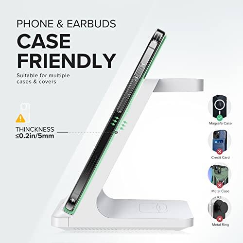 PHONE & EARBUDS CASE FRIENDLY  
Suitable for multiple cases & covers  

THICKNESS <0.2in/5mm  

Magsafe Case  
Credit Card  
Metal Case  
Metal Ring
