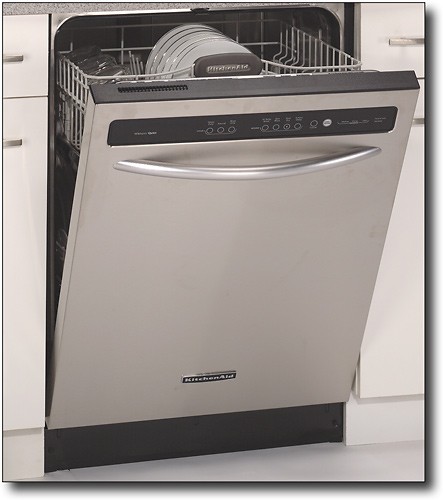 KitchenAid KUDD01SSSS 24 Single Drawer Dishwasher with 5 Cycles, 2  Options, Hi-Temp Scrub, Heavy, Light/Gentle, Quick Wash & Rinse Only:  Stainless Steel