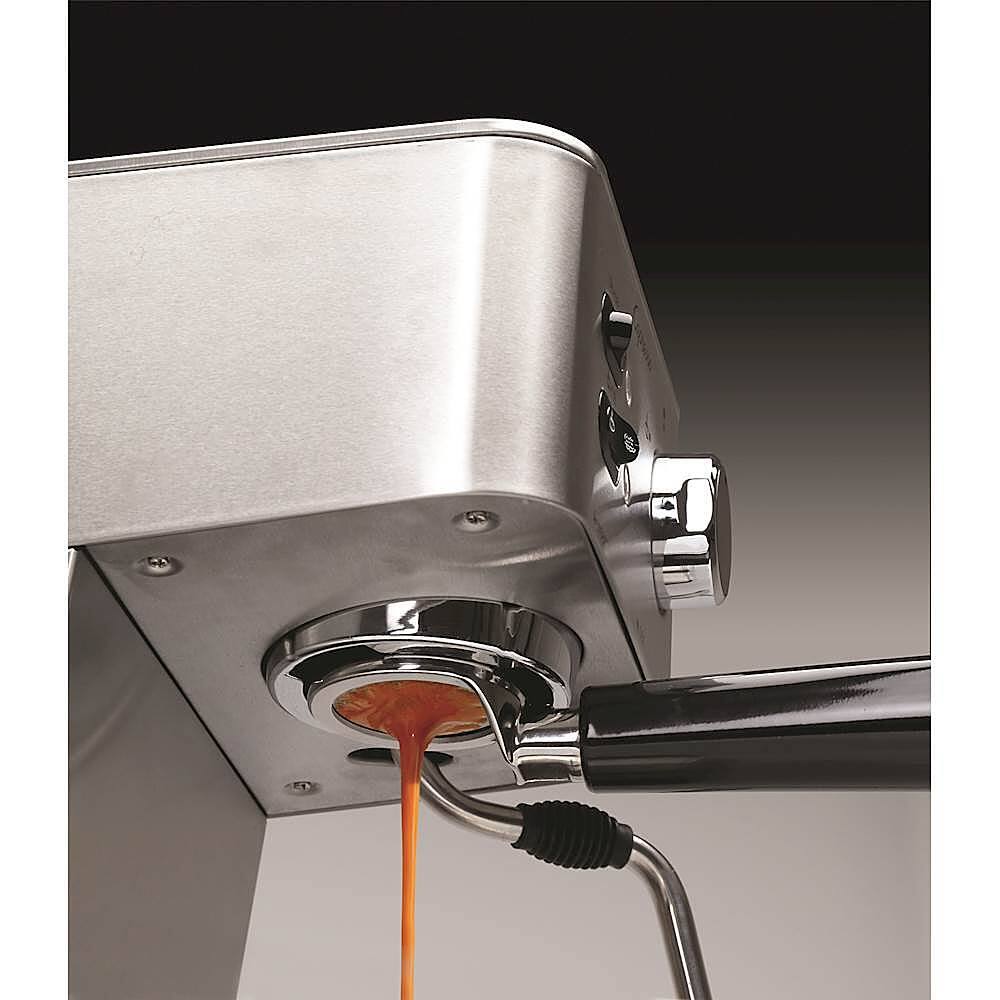 Alt View 11. Capresso - EC PRO Espresso Machine with 15 bars of pressure and Milk Frother - Stainless Steel.