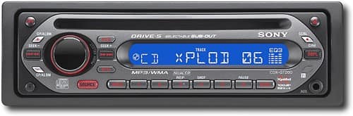 Best Buy: Sony 52W x 4 CD Deck with CD-R/RW/MP3/WMA and ATRAC3plus ...