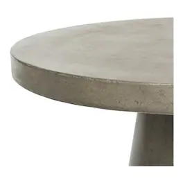 Safavieh - Delfia Indoor/Outdoor Modern Concrete Round 27.56-Inch Dia Coffee Table - Gray