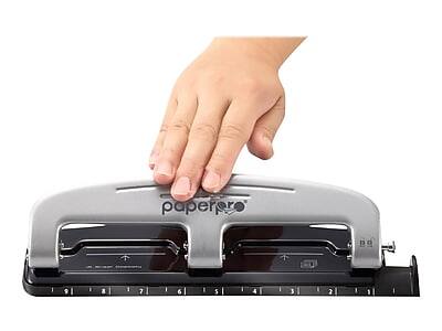 Alt View 5. Bostitch - Bostitch EZ Squeeze 3-Hole Punch, 12 Sheet Capacity, Silver/Black (2101) - Silver/Black.