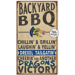 Jardine - Drexel Dragons 11" x 20" Indoor/Outdoor BBQ Sign - Brown